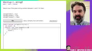 Java Programming CodingBat - Warmup-1 - stringE