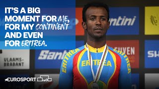 Meet Biniam Ghirmay the first Black African rider to win medal at the World Championships| Eurosport