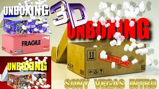 Sony Vegas Intro Template - 3D UNBOXING TEXT REVEAL