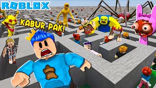 100 PLAYER TERJEBAK DI DALAM LABIRIN PENUH SCP DI ROBLOX!!