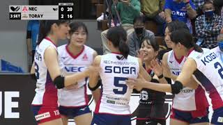 【2021-22 V.LEAGUE DIVISION1 WOMENハイライト】2021/10/24 vs東レアローズ