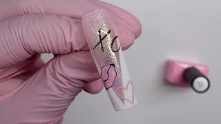 Easy Valentine PRESS On Nail Design