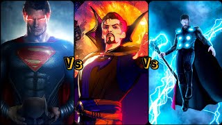 Superman VS Dr.strange VS Thor // who will win?-Ars super