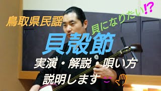 鳥取県 民謡「 貝殻節 」の唄い方 説明します🎤🙆  お稽古 練習 レッスン 民謡 歌い方 教える 三味線 尺八 笛 太鼓 オンライン リモート テレワーク 講義 講習 指導 特技 知識 教育