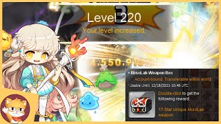 Training The New Lara Class To Level 220 For Rewards | MapleStory | Reboot