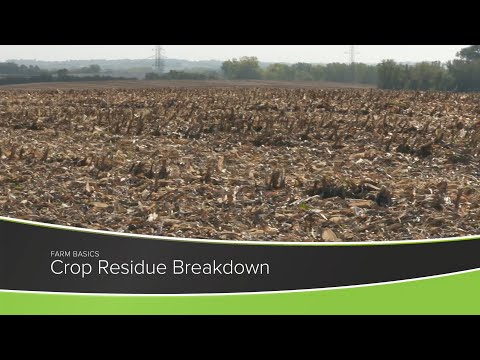What is the meaning of crop residue?