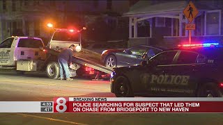 Police search for car chase suspect