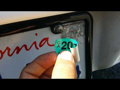 how to: licence plate renewal sticker install how to: licence plate renewal sticker install