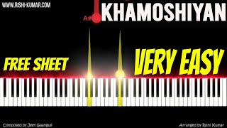 Khamoshiyan Piano Instrumental Tutorial Easy | Title Track