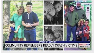 Davidson County community remembers deadly crash victims