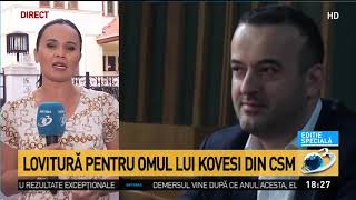 Lovitură pentru omul lui Kovesi din CSM. ÎCCJ redeschide un dosar care îl vizează pe judecătoru