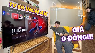 BUYING A 65-INCH 4K TV FOR... 0 VND ON SHOPEE AND THE RESULT:))