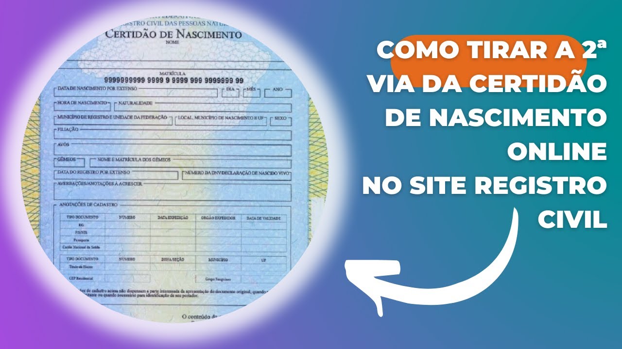 Emitir 2 Via Certidao De Nascimento