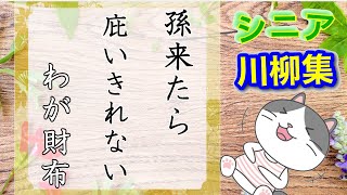 あるある川柳  [おもしろ川柳集] シルバー編　”孫来たら庇いきれないわが財布”