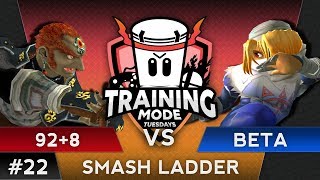 TMT 22 - 92+8 (Ganon) VS Beta (Sheik) - SSBM Smash Ladder - Smash Melee