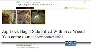 Craigslist users sell baggies, give away free pot