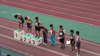 20230530 宮崎県高校総体 男子100mH決勝（西ヶ野聖太・宮崎工業3：14\