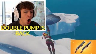 CLIX REACTS AND TRIES DOUBLE PUMP IN OG FORTNITE!! #fortnite #clix