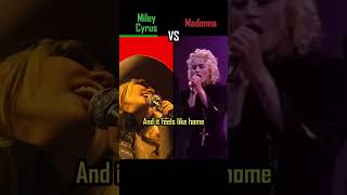 MILEY CYRUS vs MADONNA - Like a Prayer - #shorts #versus #music