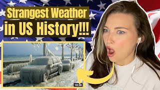 New Zealand Girl Reacts to 10 Strangest Weather Events In US History!