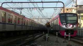 平日朝の京王線つつじヶ丘駅2019年版（字幕入り）