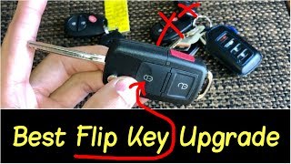 ✅Best Euro Style Key Fob Upgrade | Aftermarket Toyota Tundra Flip Key Fob Chip G GQ43VT2OT