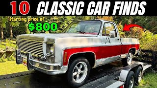 10 Classic Cars Starting at $800!