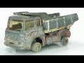 Restoration of Corgi Bedford dump truck No. 494. Restoration to factory condition.