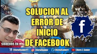 CoDM Solución Error de Login de Facebook💣 Call of Duty Mobile error inicio de facebook | XeroZGamer
