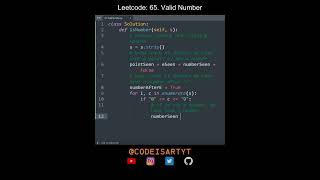 Leetcode 65. Valid Number in Python | Python Leetcode | Python Coding Tutorial | Python Coding ASMR