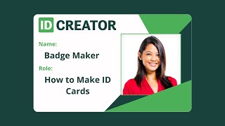 How to Make ID Cards with the Badge Maker!