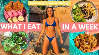 What I Eat In A Week To Stay Fit In College | How To Start Your Health Journey (realistic)