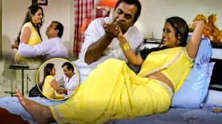 Brahmanandam & Ruthika Interesting Telugu Bedroom Scene | Tollywood Talkies