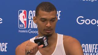 Wemby speaks on Game 2 loss vs OKC and SGA scoring - Postgame interview
