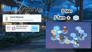 Blue Archive Global - Story Stage Hard 22-1 (3 Star \u0026 5 Turn Clear) + Pyro Box