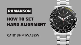 How To Set The TIME Romanson ca1b18hm1wa32w