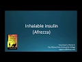 (CC) How to Pronounce inhalable insulin (Afrezza) Backbuilding Pharmacology