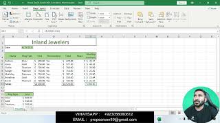 Exp22_Excel_Ch02_CumulativeAssessment_Inland_Jewelers | Excel Chapter 2 Cumulative Assessment