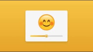 Custom Emoji Range Slider using HTML CSS & JavaScript Mood Slider in JavaScript