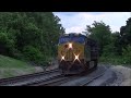 hd csx and ns trains in the potomac river valley near martinsburg wv 6 6 7 16