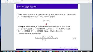 Chapter1 Rounding Errors