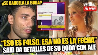 Said Palao da detalles de su boda con Alejandra Baigorria y le responde a Magaly Medina