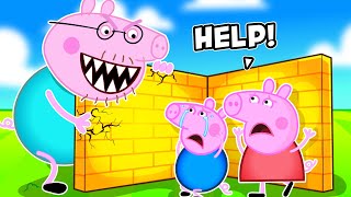 Build To Survive With Daddy Pig!! (Roblox)