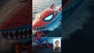 Superheroes but boat shark💥 - Marvel \u0026 DC Characters #marvel #avengers #shorts