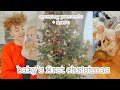 first Christmas with a baby 2021! |opening gifts, new camera testing📸, building a dresser, etc.