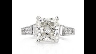 5.22ct Cushion Cut Diamond Engagement Anniversary Ring-Mark Broumand