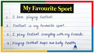 10 lines on my favourite sport || my favourite game essay || my favourite game football #football