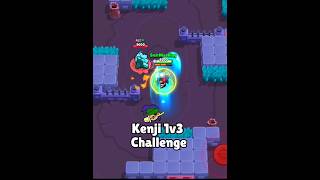 Kenji 1v3 Challenge In Duels 🗿🔥 #BrawlStars #Duels #Challenge