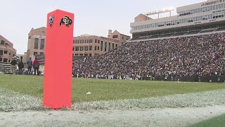Thousands brave cold, snow for CU Spring Game