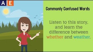 Commonly Confused Words - Weather and Whether